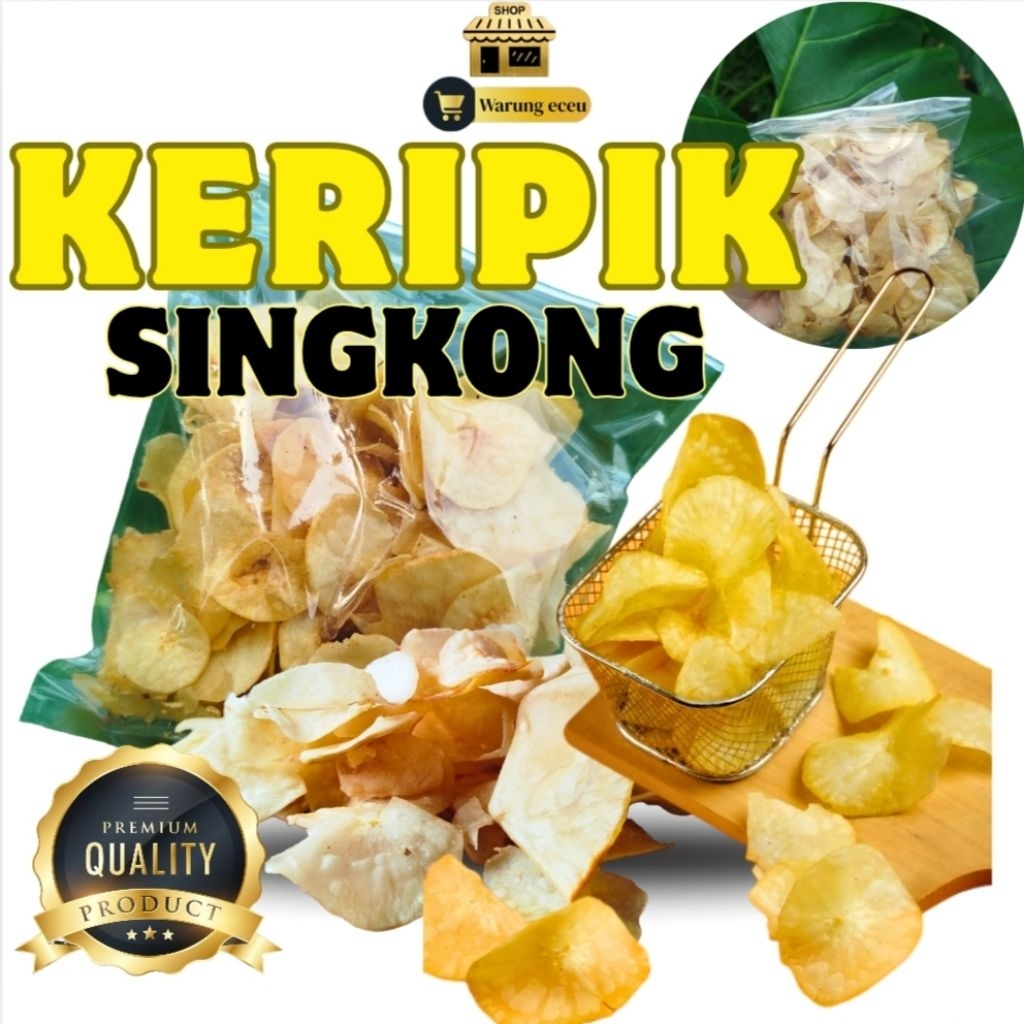 

Keripik Singkong Kriuk | Renyah Gurih 250 gram | Camilan Tradisional Enak
