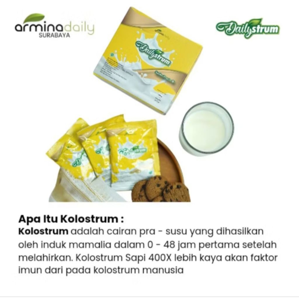 

Susu Kolostrom Dailystrum Original dari Arminadaily