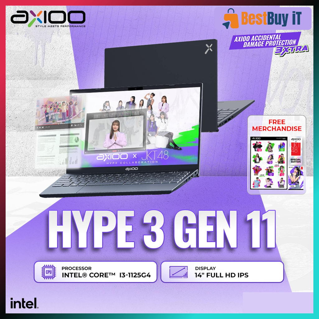 LAPTOP AXIOO MYBOOK HYPE 3 G11 | i3 1125G4 8GB 256GB 14" DOS