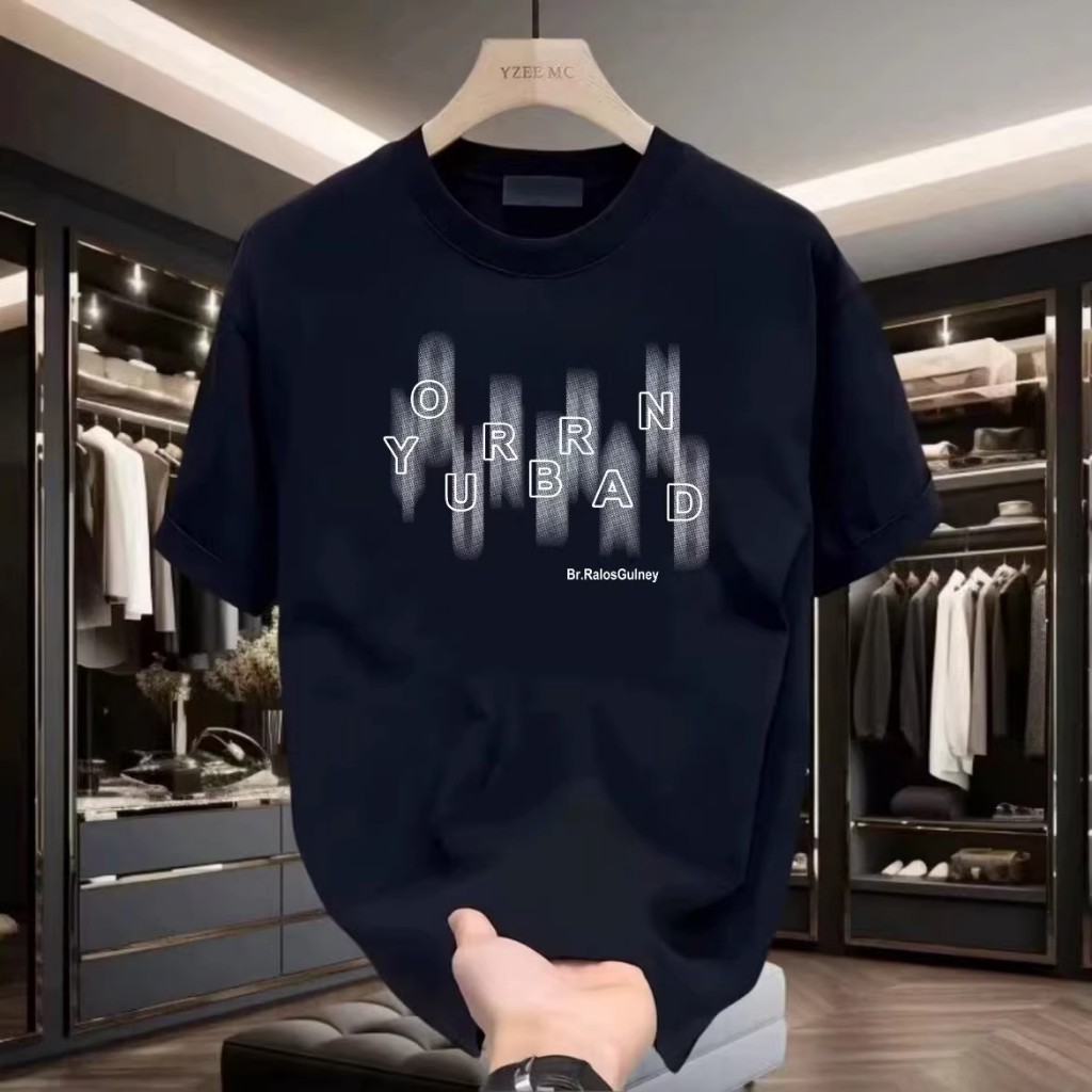 [COD] Kaos Hitam Kaos Putih Kaos Pria Katun Tebal Premium Leher Bulat Cotton Combed Ukuran Jumbo Siz