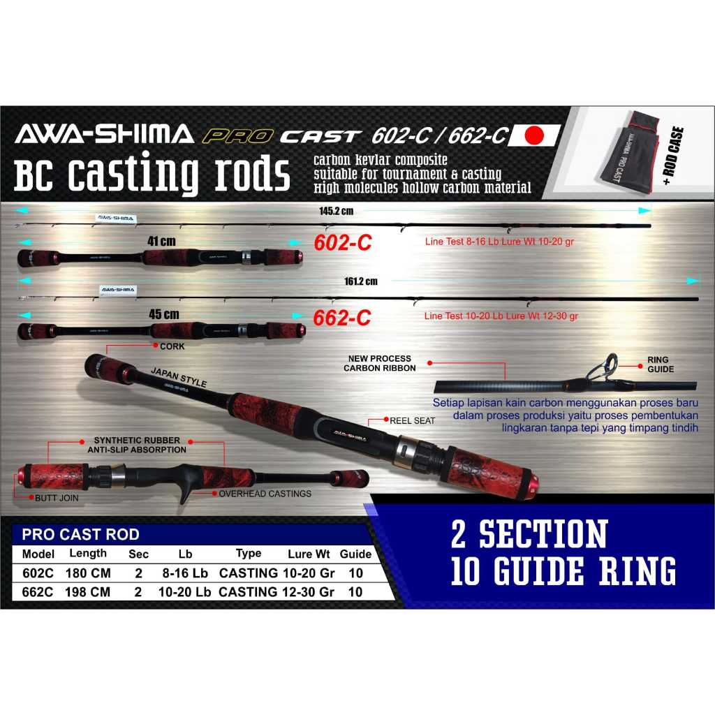 Joran Pancing Casting Awa-shima Pro Cast