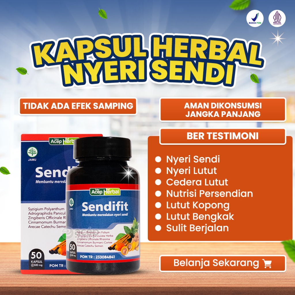 Sendifit Original Obat Nyeri Sendi Persendian Sakit Lutut Nyeri Lutut Ligamen Cedera Lutut Cedera