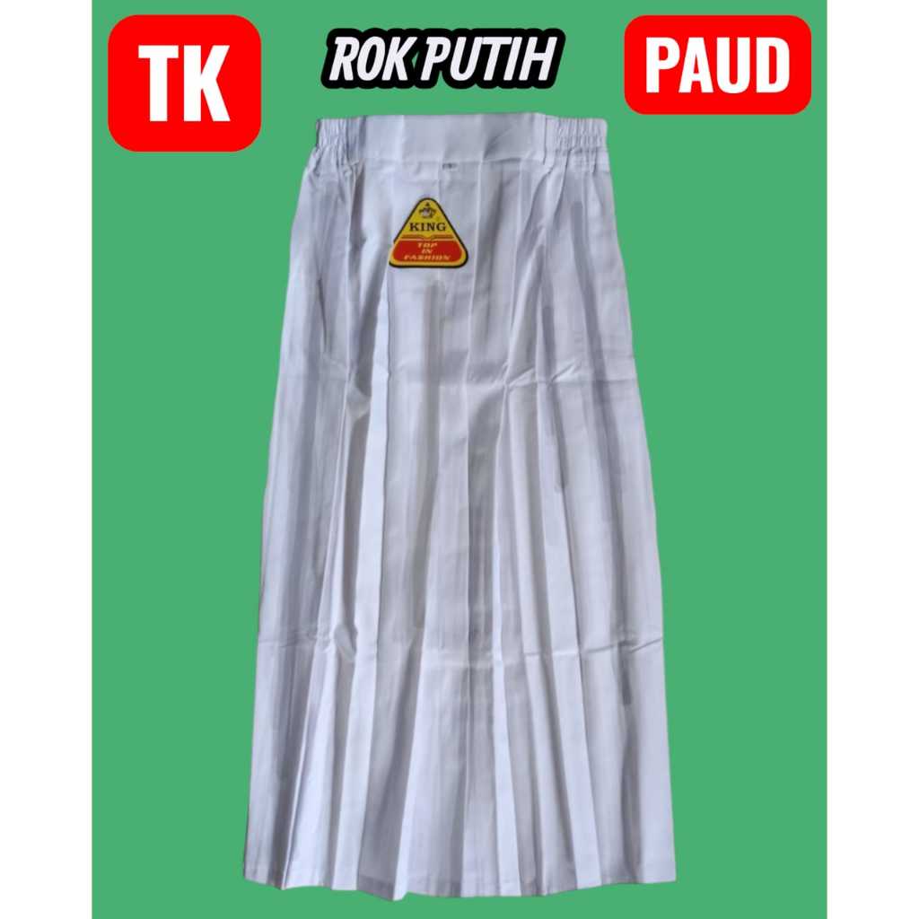 Rok Panjang Warna Putih Anak Sekolah PAUD&TK