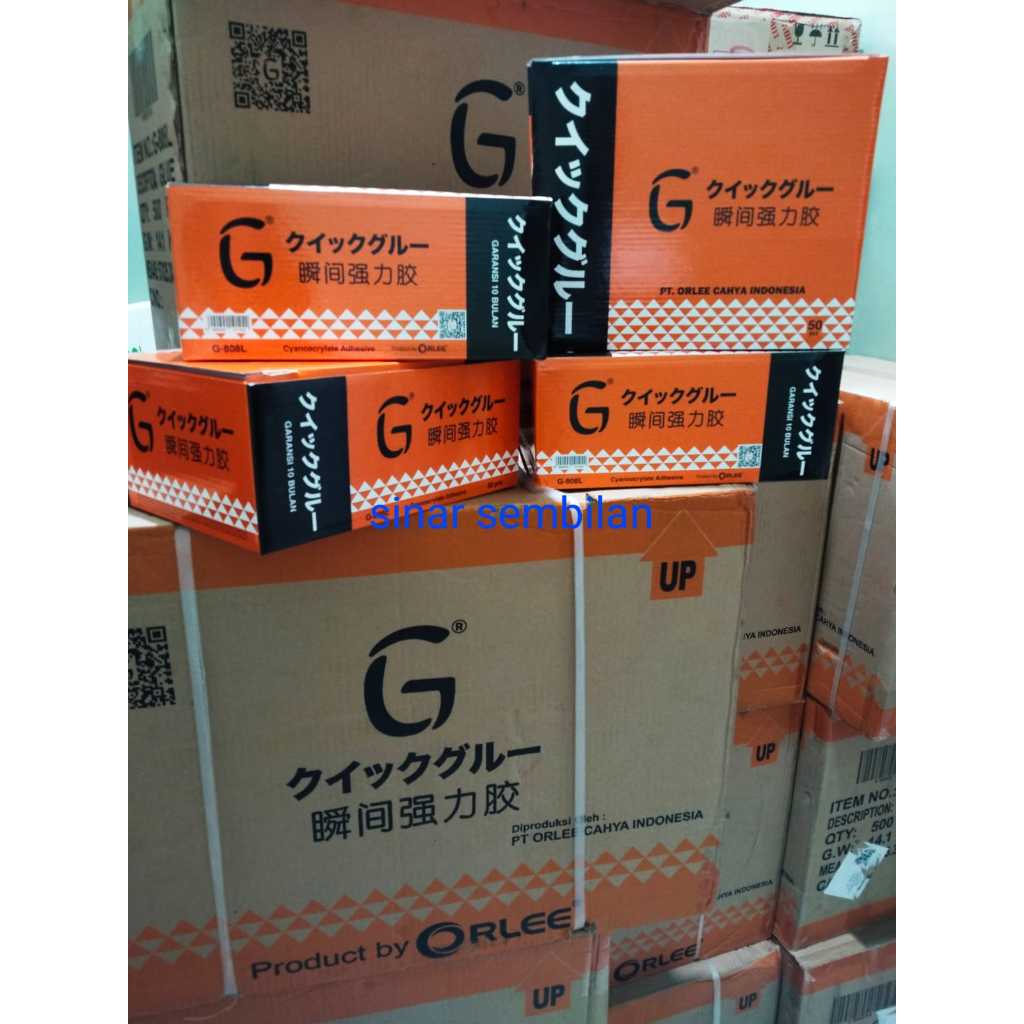 

(TERMURAH 1box isi 50 ) Lem G KOREA Super Original BARCODE / Lem Korea G orlee Asli 1box 50 pcs