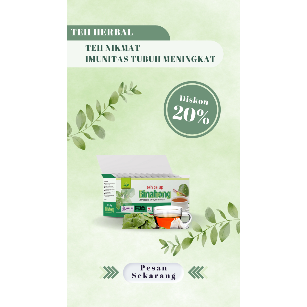 

Tazakka Teh Binahong Herbal Antioksidan Halal