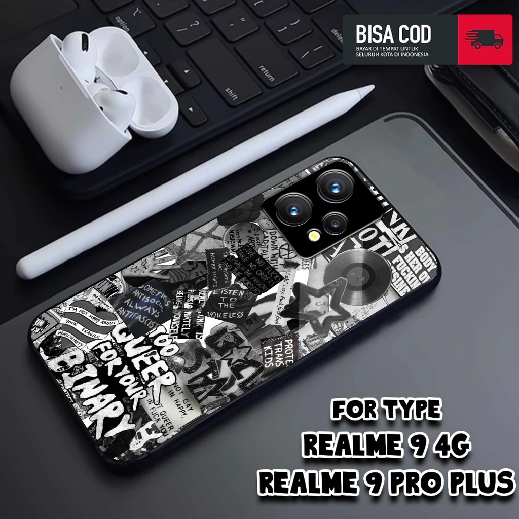 Realme 9 Realme 9 Pro + Case Glossy Case Aesthetic Case Anime Case Hp Realme Casing Hp Keren Kesing 