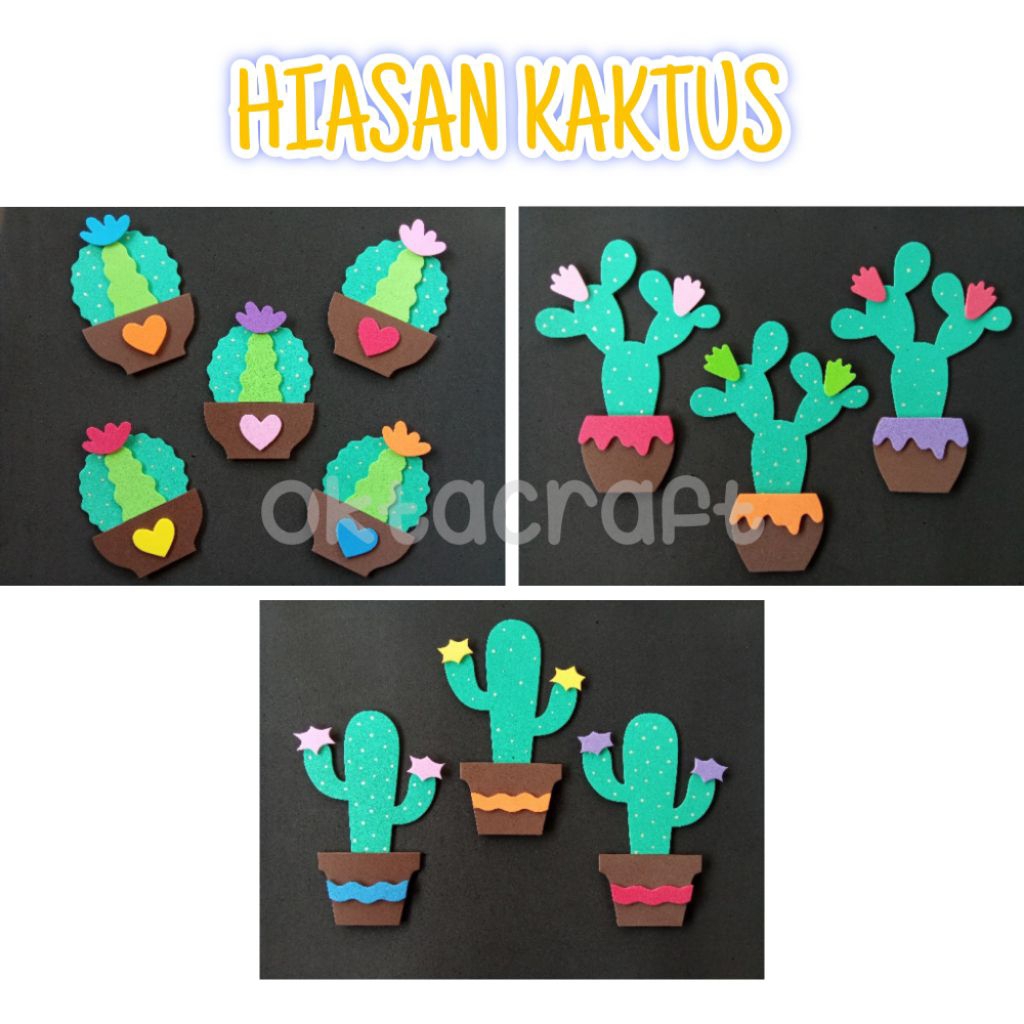 1 pcs/hiasan kaktus/hiasan dinding kelas tk/hiasan dinding kelas sd/hiasan dinding/hiasan kelas/hias