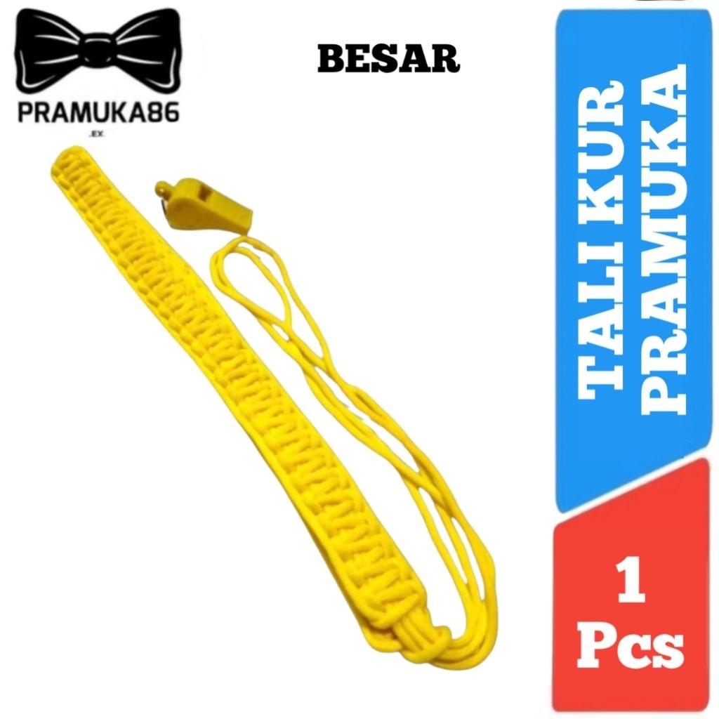 Talikur Pramuka + Pluit PENEGAK / Tali Peluit Pramuka  / Tali Pluit Pramuka Besar & Tanggung / Tali 