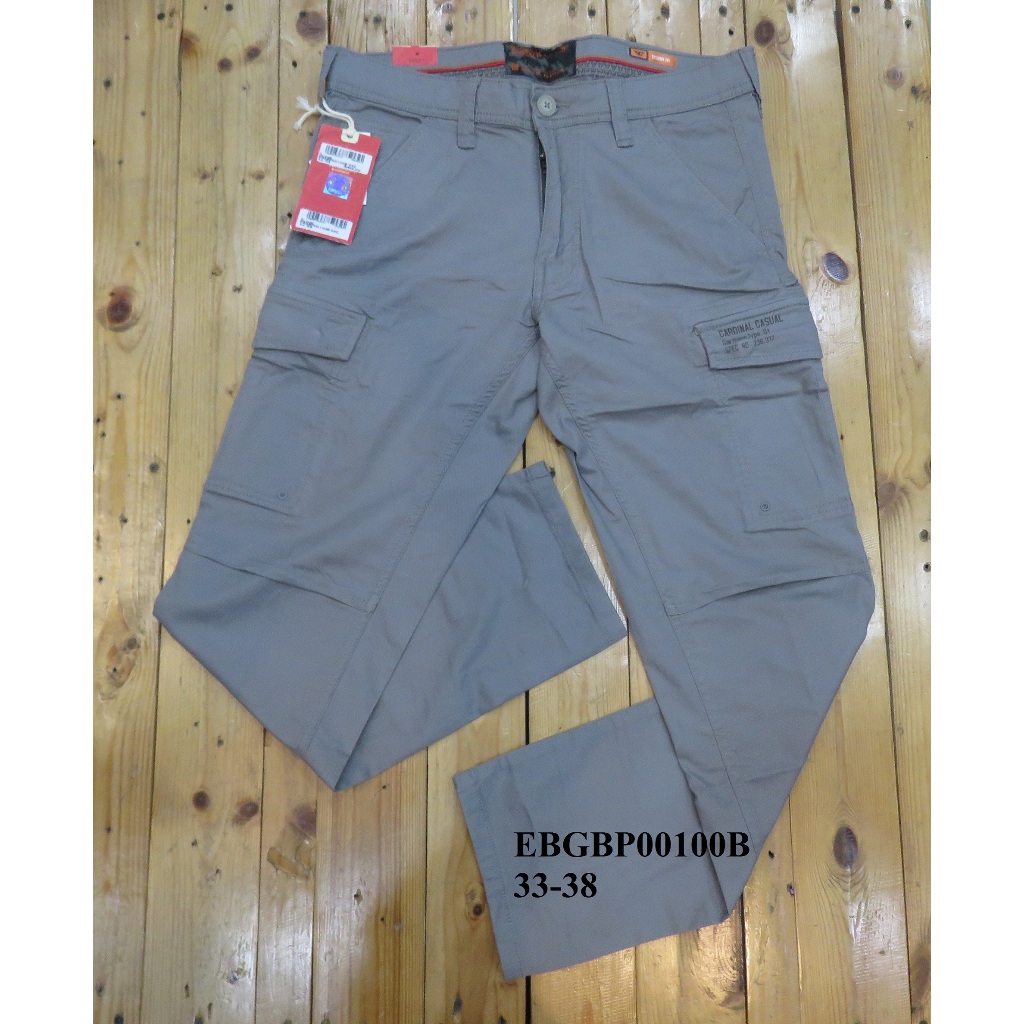 CELANA CARGO PANJANG PRIA SKINNY FIT BRAND ORI MEREK CARDINAL ART : EBGBP00100B  PRICE Rp.523.900