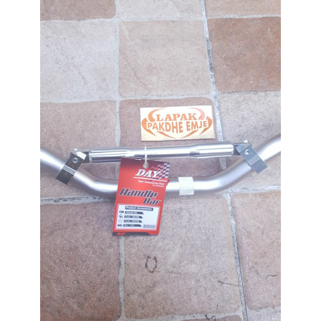 STANG STIR DAY HANDLE BAR REPLIKA DAYTONA LOW STANG SILVER ORIGINAL DAY
