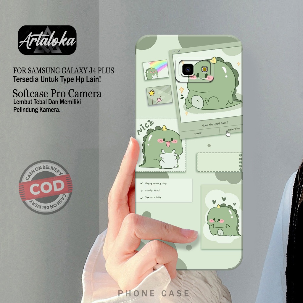 Softcase Hp Samsung Galaxy J4 Plus Fashion Case Kartun Case Samsung Galaxy J4 Plus Silikon TPU Pro C