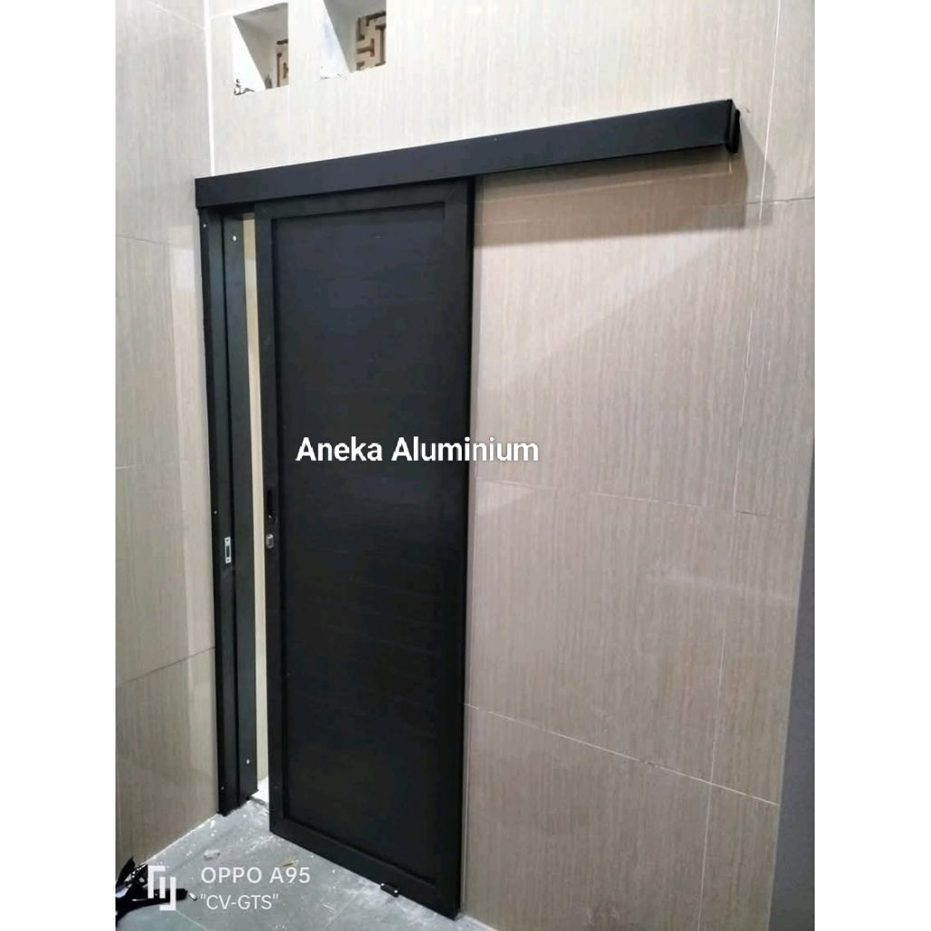 Pintu sliding full aluminium UK L70 x T200