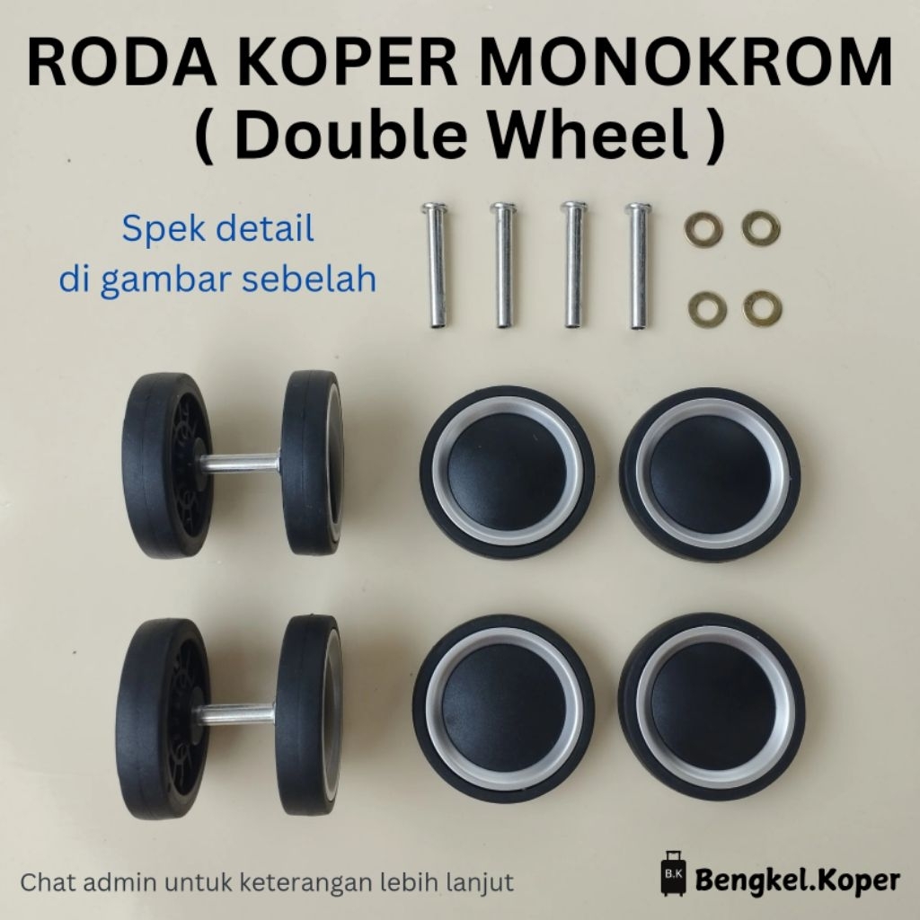 RODA KOPER / REPLACEMENT WHEEL / RODA DOUBLE WHEEL / RODA PENGGANTI KOPER / RODA UNIVERSAL / REPARAS