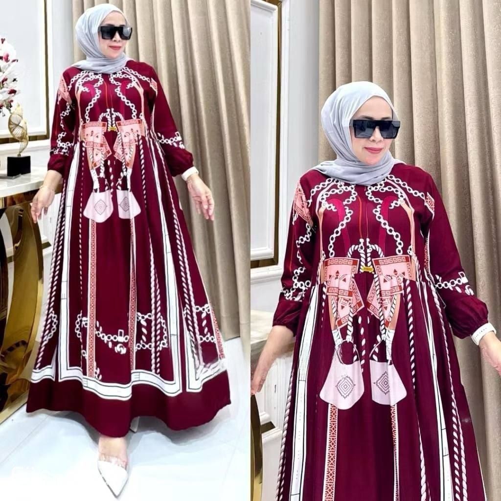 Moms_Syafa Gamis Rayon Viscose Premium - Rayon Premium Viscose - Gamis 2026