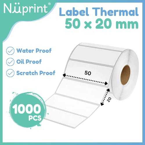 

NUPRINT Label Stiker Thermal 50X20 - isi 1000PC