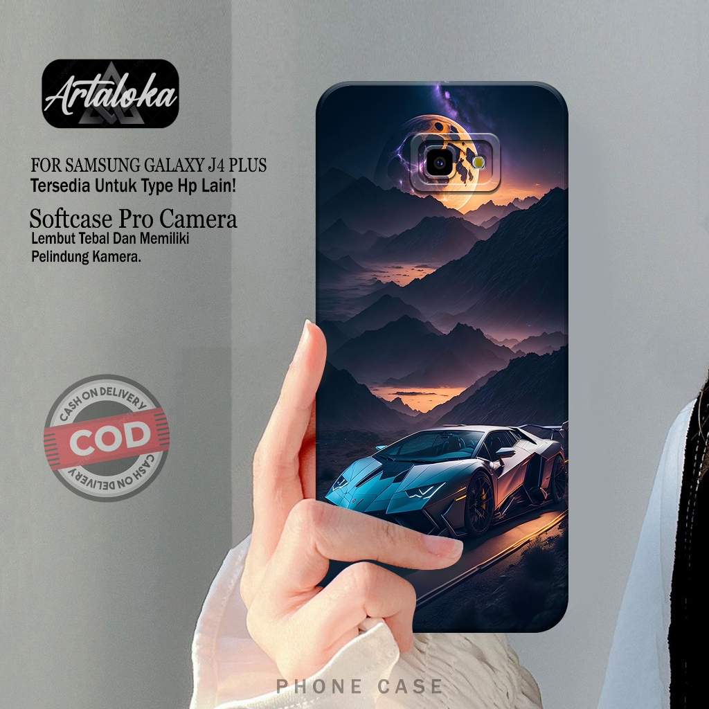 Softcase Hp Samsung Galaxy J4 Plus Fashion Case Mobil Case Samsung Galaxy J4 Plus Silikon TPU Pro Ca