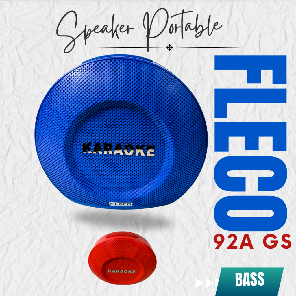 Speaker Portable bluetooth Wireless FLECO F-92A GS Super Bass speaker portable subwoofer ORI