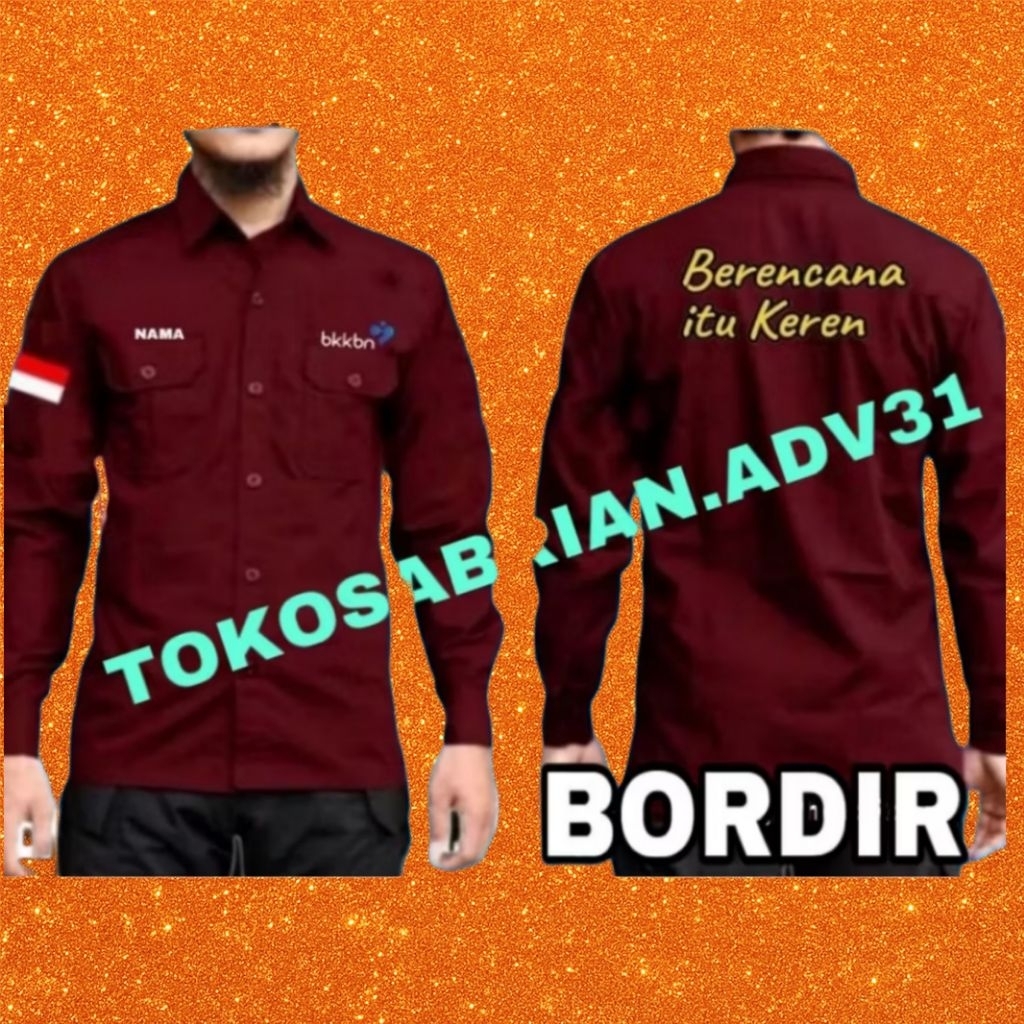 KEMEJA BKKBN BAJU BKKBN SERAGAM BKKBN KEMEJA KB KEMEJA KELUARGA BERENCANA