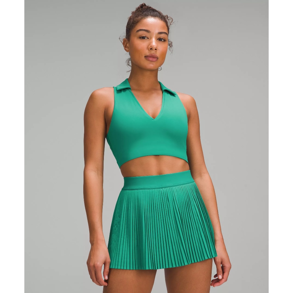 Ratu Diskon Lululemon Collared Tennis Top Long Line Sport Bra LW2DUCS/CASG