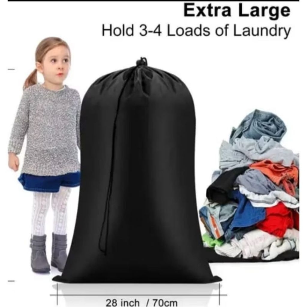 Tas serut laundry/tas jumbo baju kotor tas serut laundry