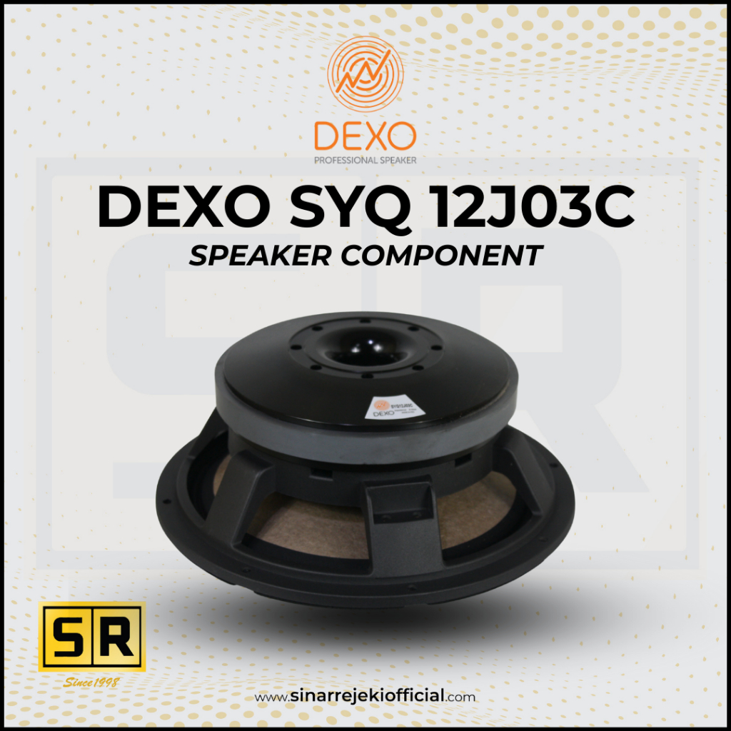 Speaker Component DEXO SYQ 12J03C 12 inch / Speker komponen DEXO 12 inci