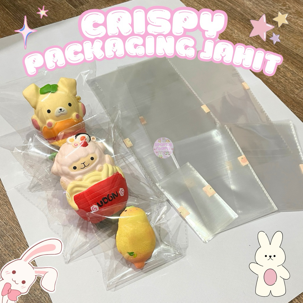 [SPARKIE] BISA COD JAHIT CRISPY PACKAGING SQUISHY PLASTIK SQUISHY JAHIT DUPE DAISO MURAH BERKUALITAS