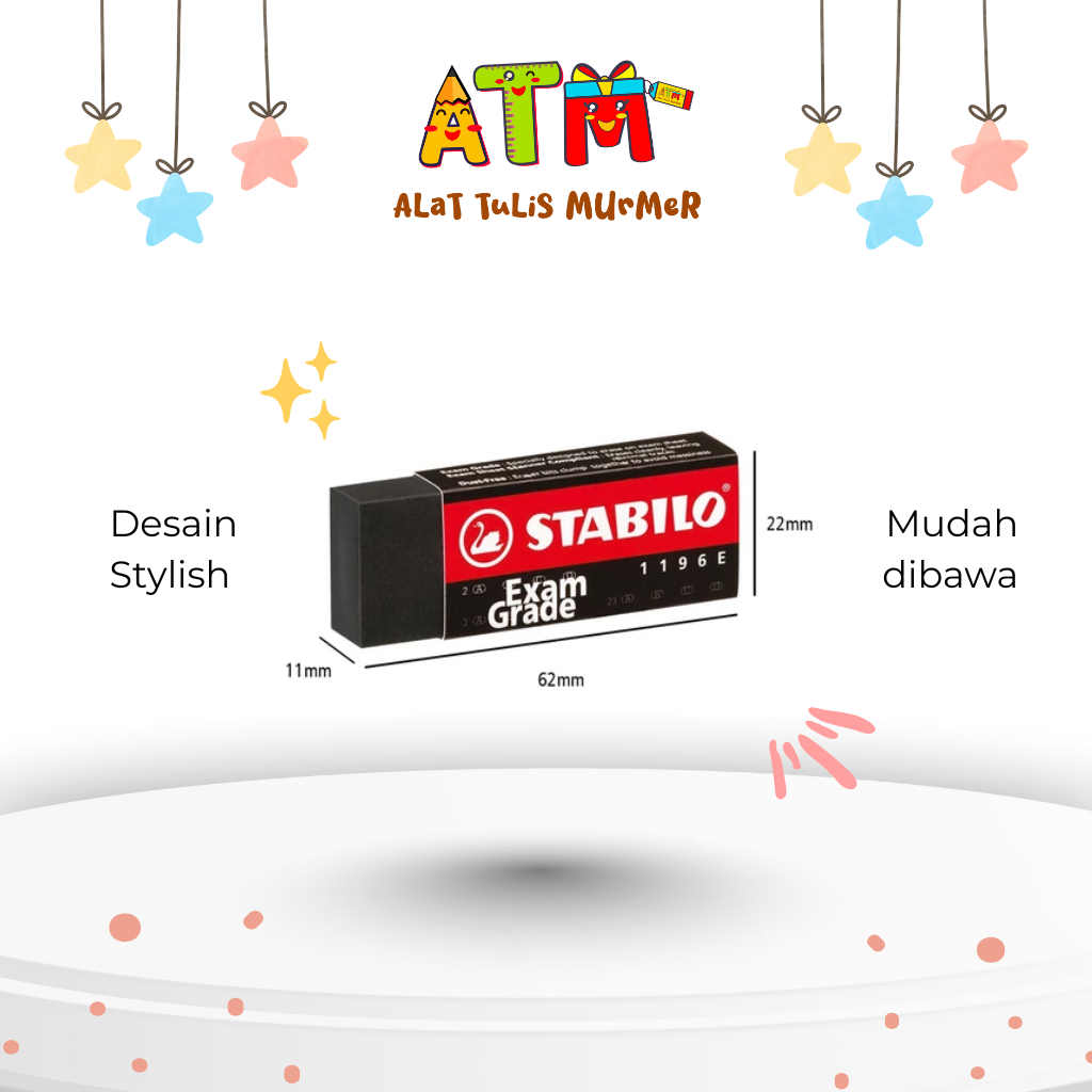 Penghapus/Eraser/Setip/STABILO Exam Grade Eraser BIG/(12PCS)