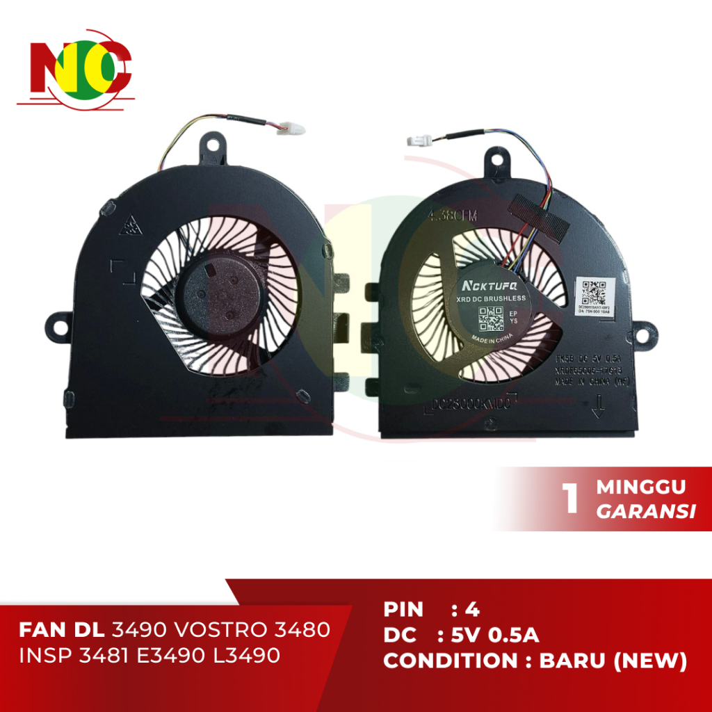 FAN KIPAS DL LATITUDE 3490 VOSTRO 3480 INSP 3481 E3490 L3490