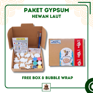 

Paket Lukis Gypsum Lengkap dengan Tema Hewan Laut Series DIY I Mainan Edukasi Anak