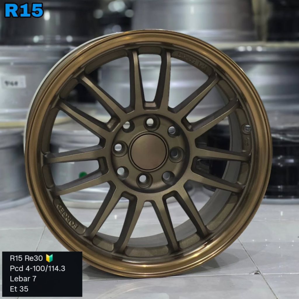 velg RE30 ring 15 lebar 7 et 35 untuk mobil city mobilio jazz brio avanza xenia livina corolla yaris