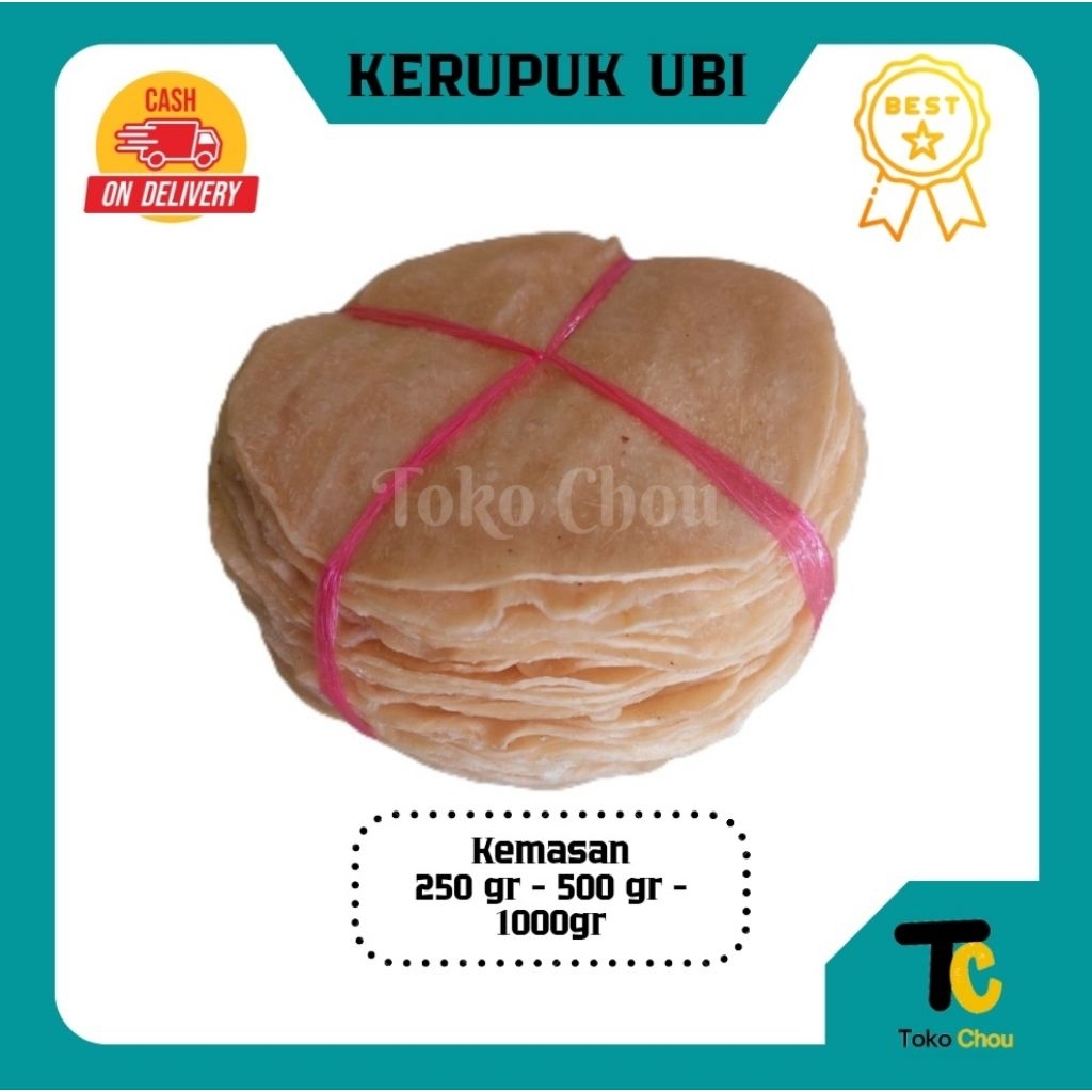 

Kerupuk Ubi Ukuran Sedang 250gr - 500gr - 1000gr