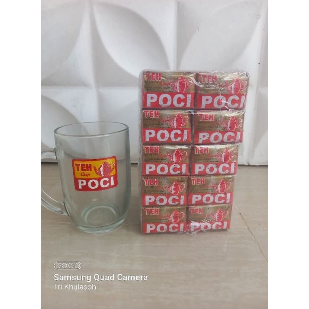 

TEH POCI 1 SLOP ISI 50pcs BERHADIAH 1 GELAS LOGO TEH POCI