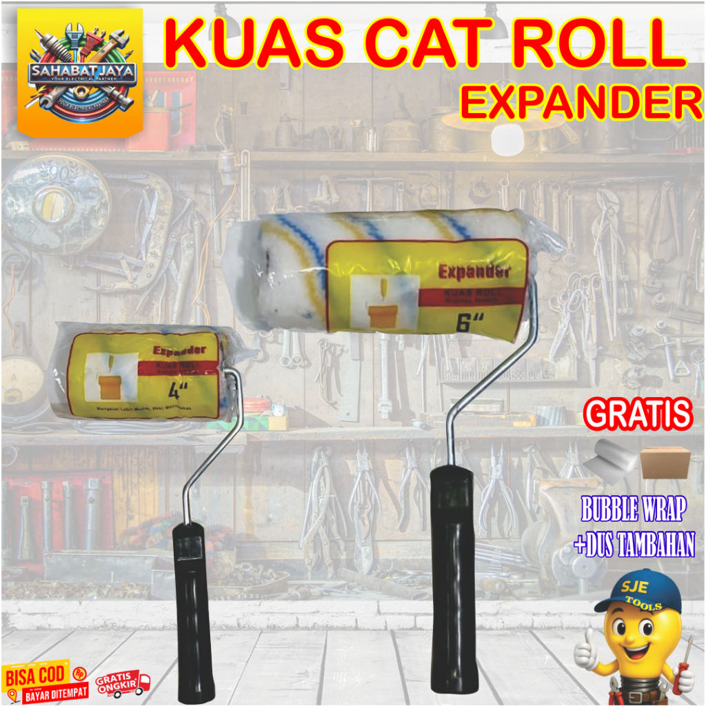 

KUAS CAT ROLL EXPANDER 4 INCH DAN 6 INCH