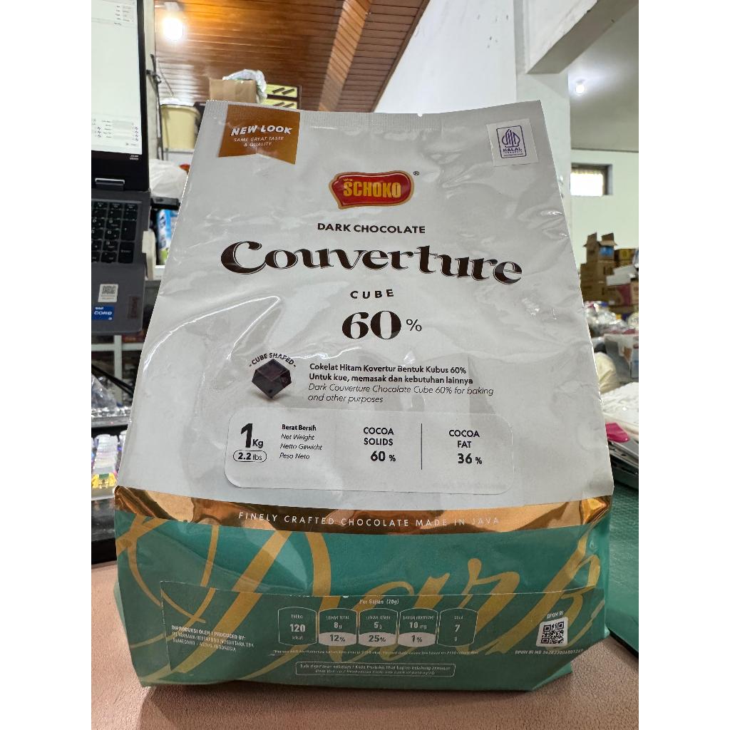 

Dark Couverture Cube 60% Schoko / Schoko Cube 60% / Chocolate Couveture Schoko - 1 Kg
