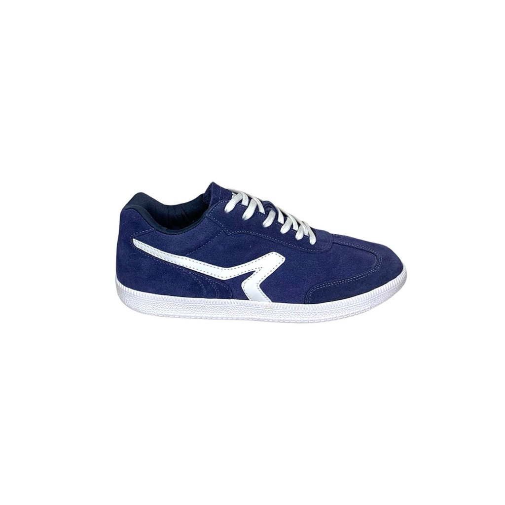 kinomi odori sepatu sneaker unisex suide navy