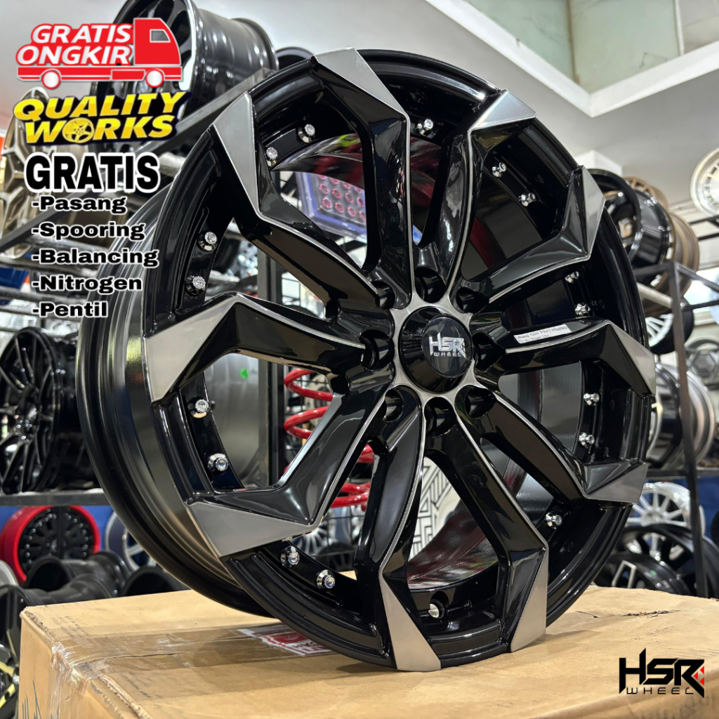 Velg Mobil Racing R16 HSR Wheel Labang - Fiesta Mazda2 Livina Mobilio Avanza