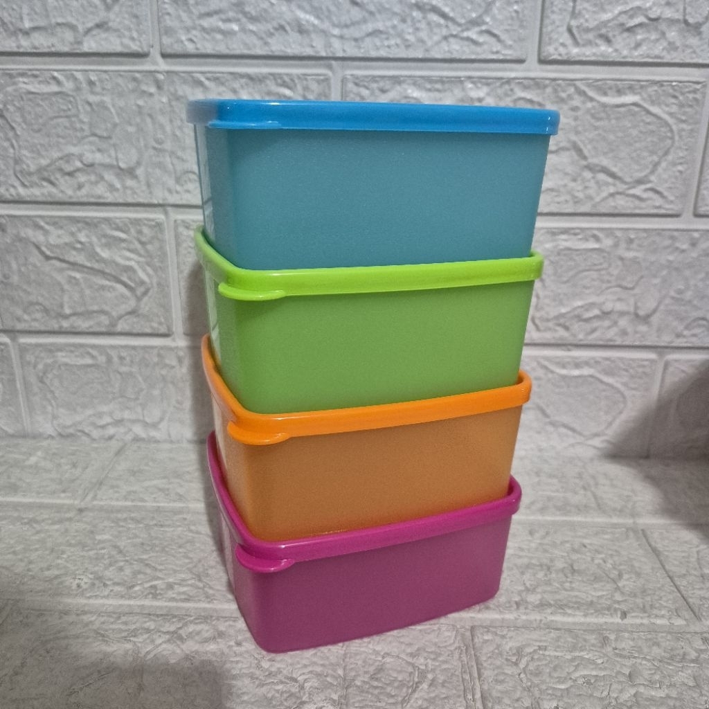 Small Square Round Tupperware
