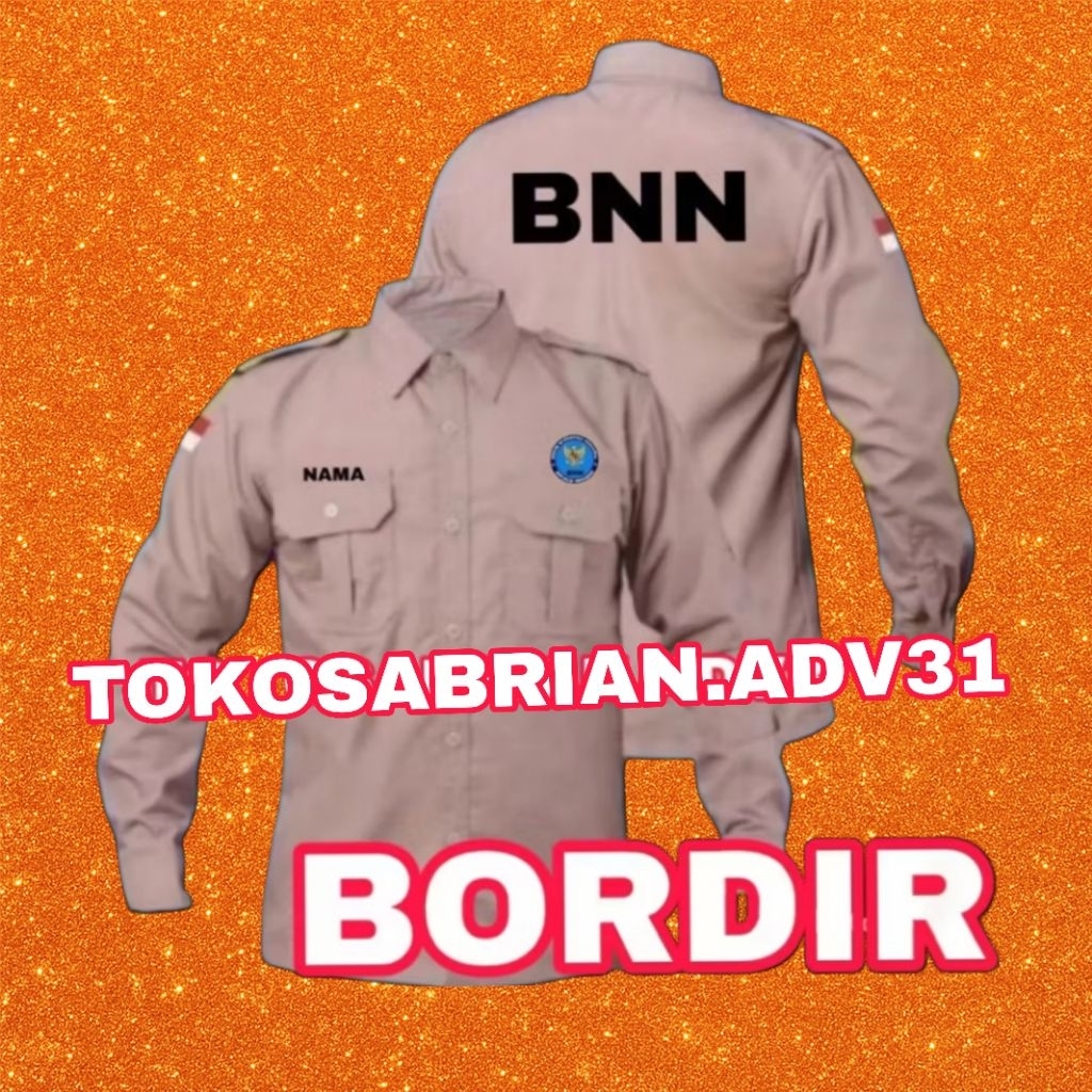Kemeja BNN Seragam BNN Baju BNN Baju Dinas BNN