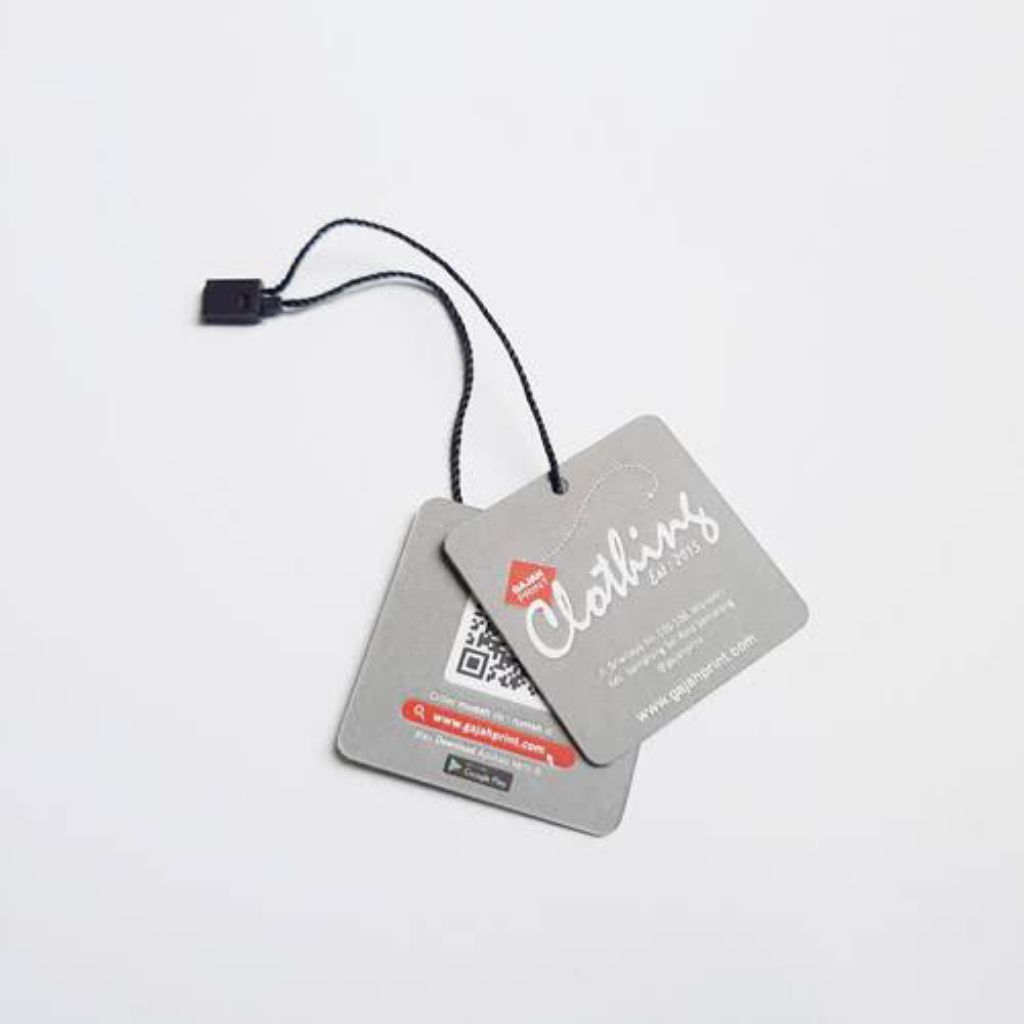 

Bisa reques desain label baju dengan tali