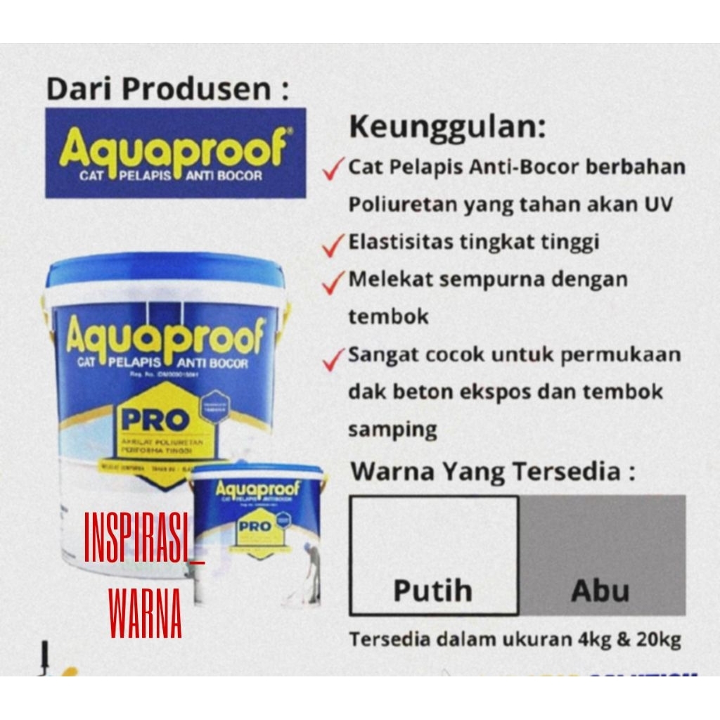 AQUAPROOF PRO - WATERPROOF DAK 20 KG