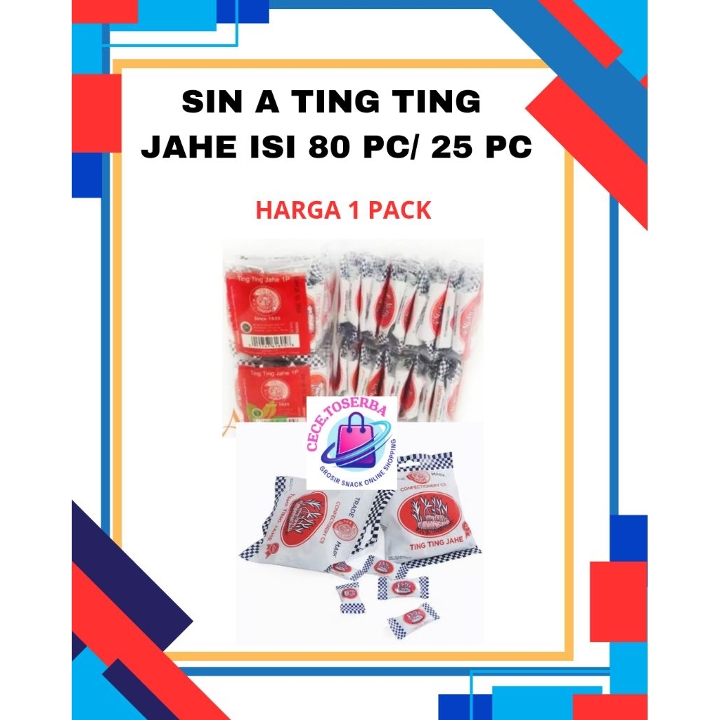 

Sin A Permen Ting Ting Jahe 25 Pcs 100 gr