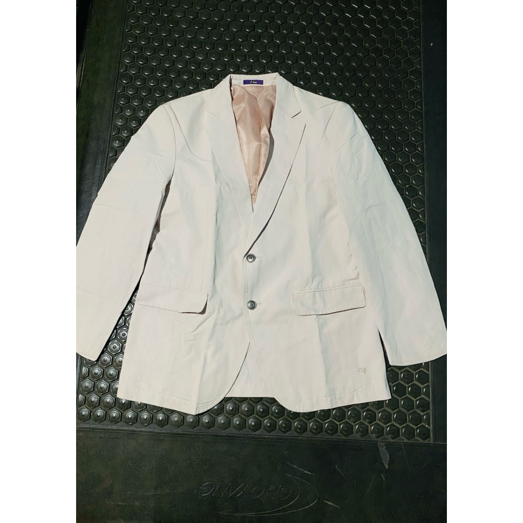 BLAZER JAS MEWAH BRANDED CREAM ROGATIS