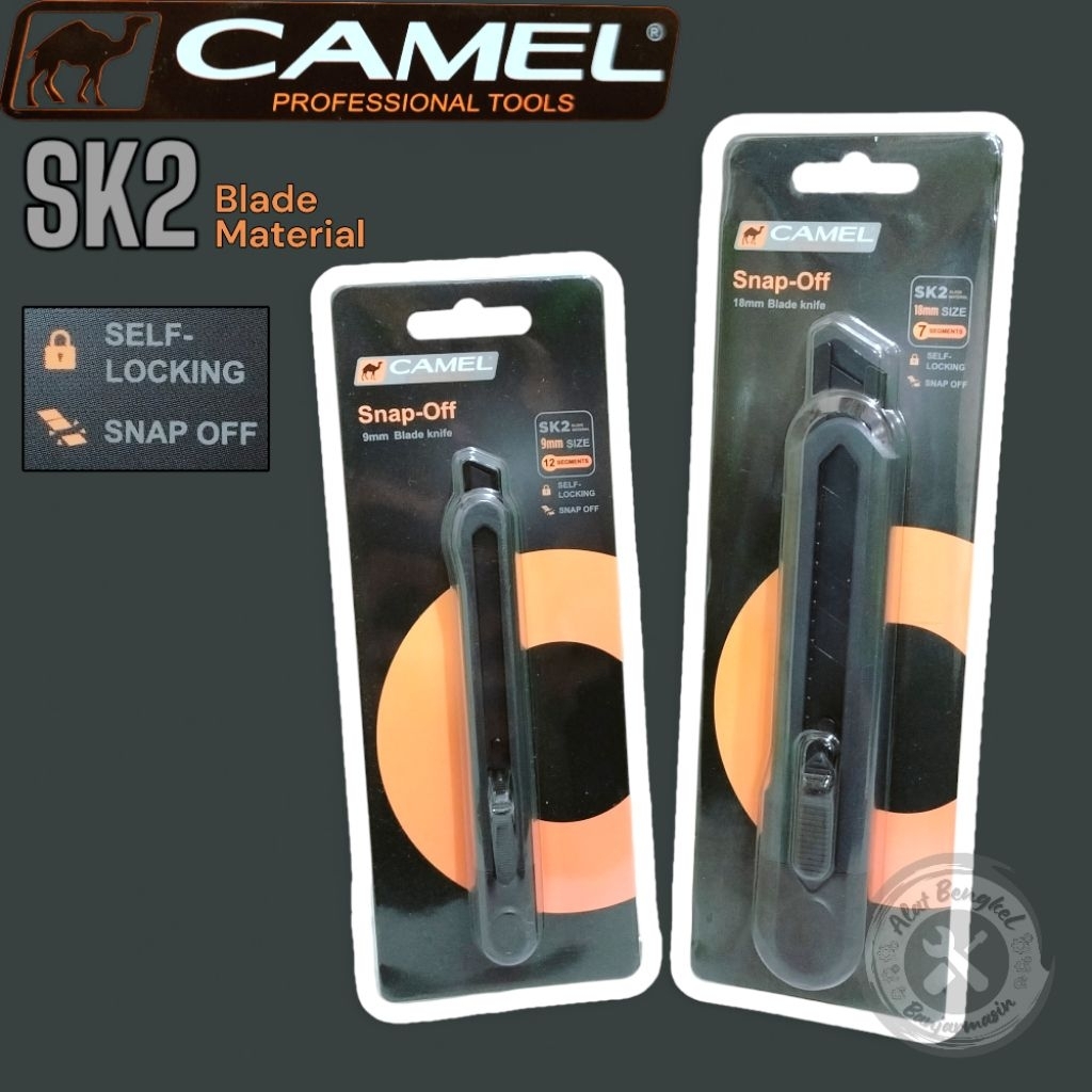 

CUTTER WORKING "CAMEL" VARIAN ||PISAU KATER HITAM "CAMEL" SK2