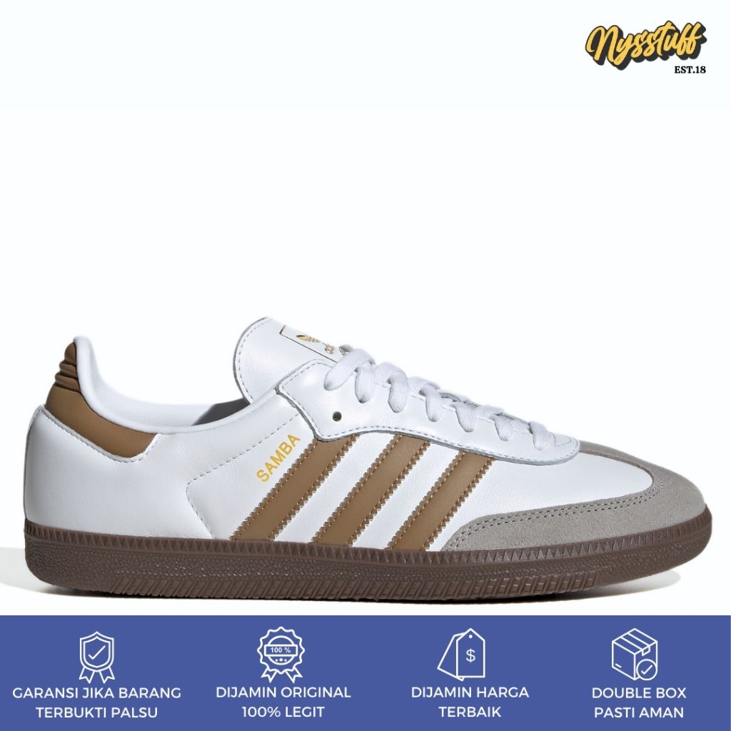 Adidas Samba OG White Brown ORIGINAL