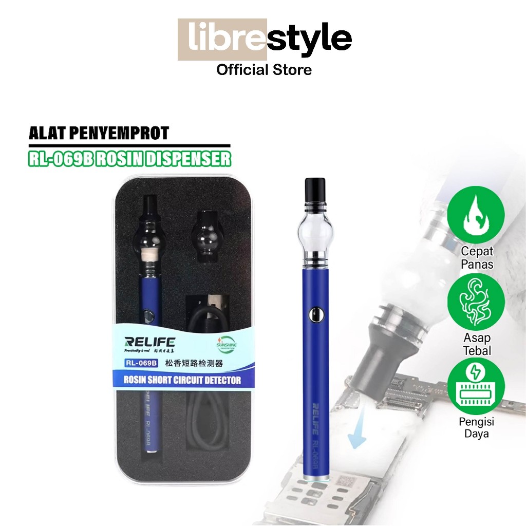 RELIFE RL-069B ROSIN DISPENSER SHORT CIRCUIT DETECTOR ORIGINAL - ALAT PELELEH ROSIN - ALAT PENYEMPRO