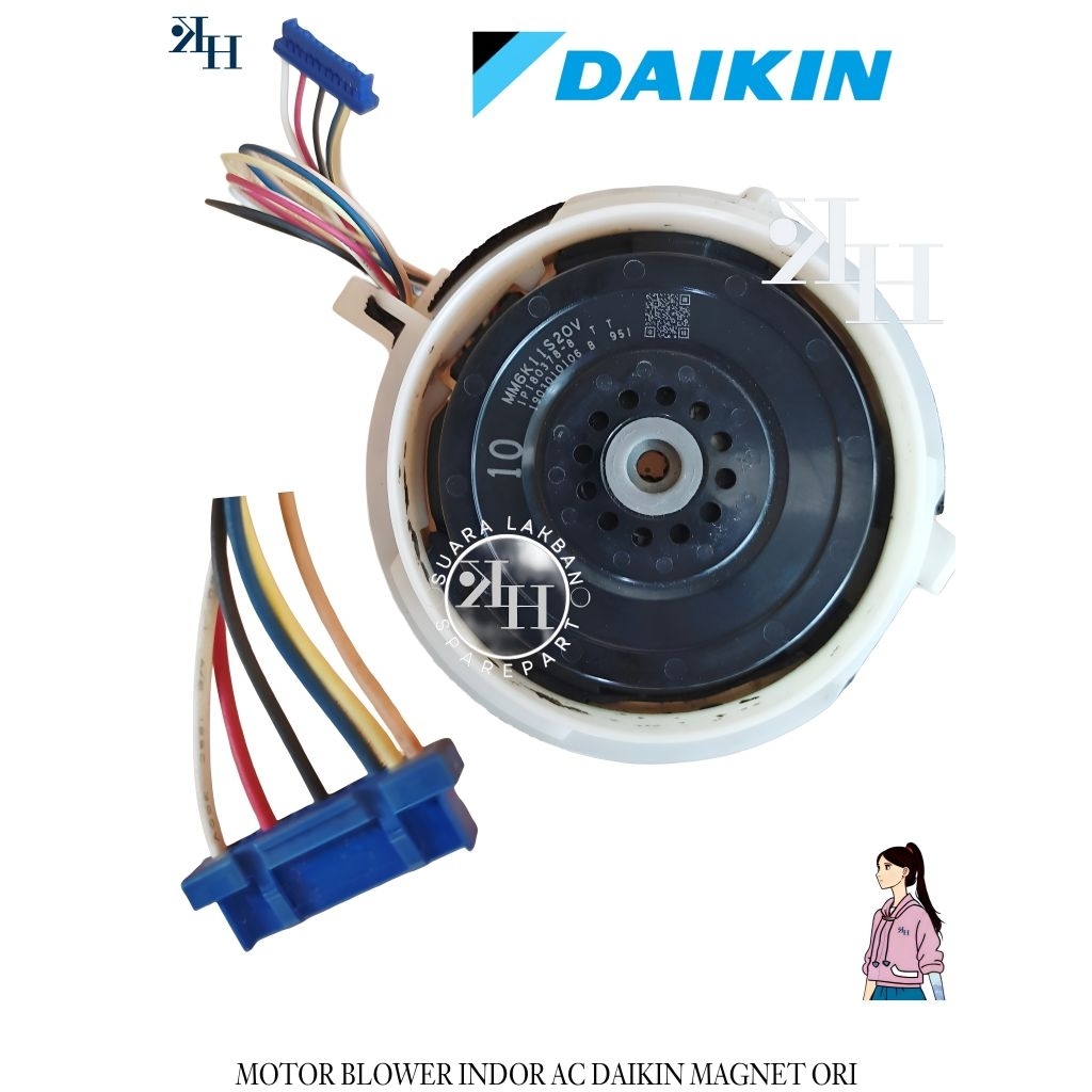 Blower dc indor ac daikin Ori / Copotan Fan Magnet indor ac daikin