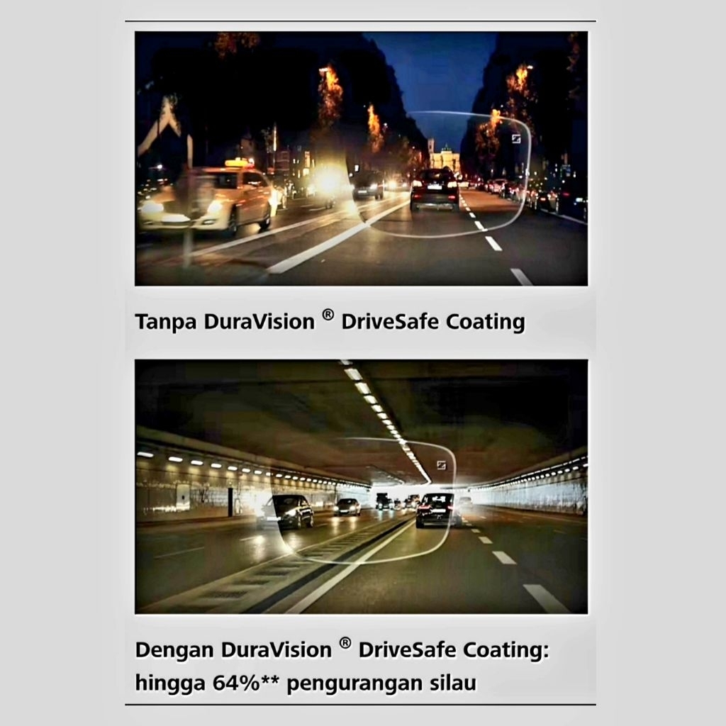 Lensa Kacamata Zeiss Drivesafe Sv Single Vision Clear , photofusion X Extra