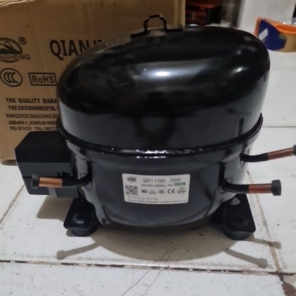 Kompresor KULKAS 2pintu JUMBO 1/3ph QD110H R134 original