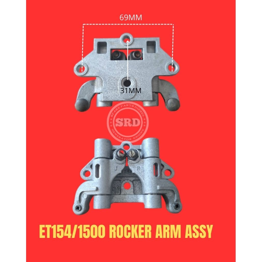 Rocker arm assy genset et154/1500/1600watt