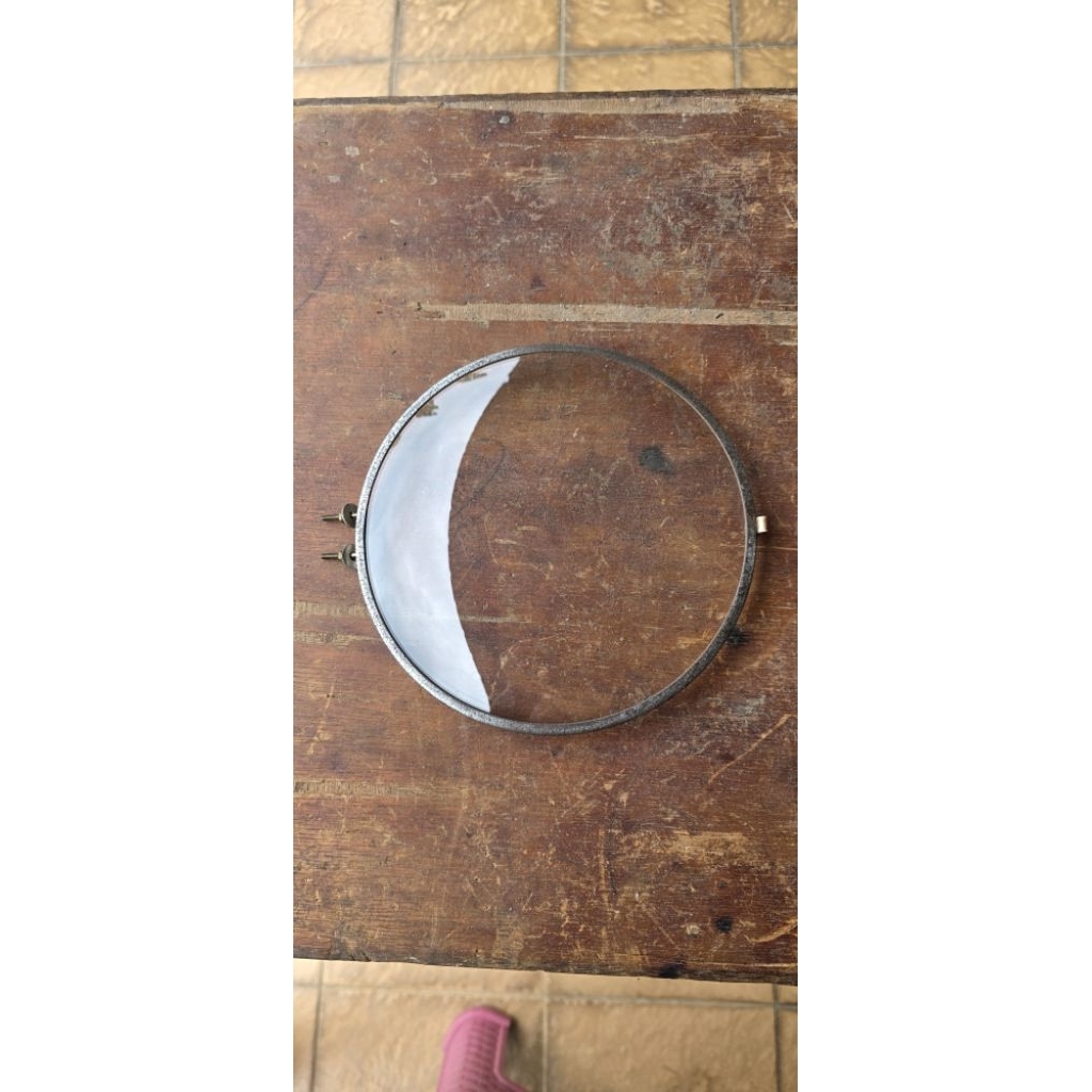 Kaca Cembung utk jam Meja Junghans Mauthe Kienzle lengkap dengan baut dudukan engsel, ring frame dan